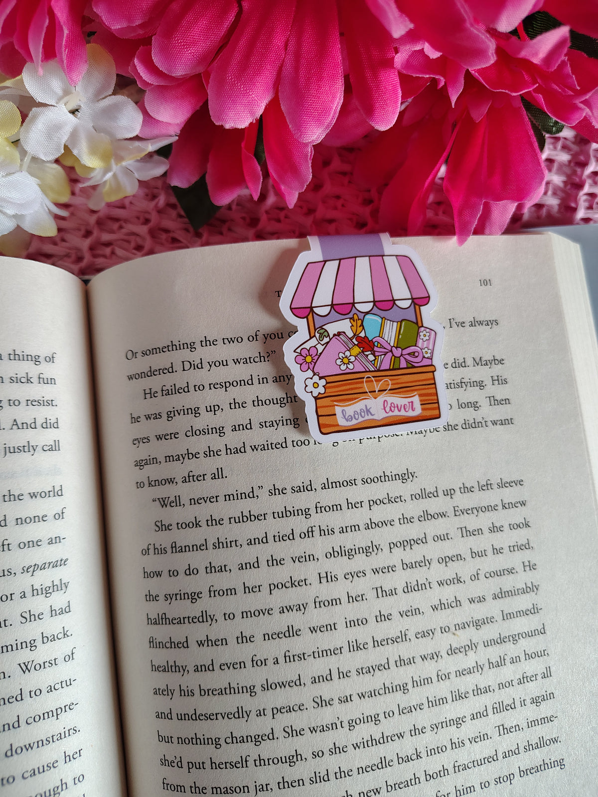 Cute Book Shop Book Lover Magnetic Bookmark