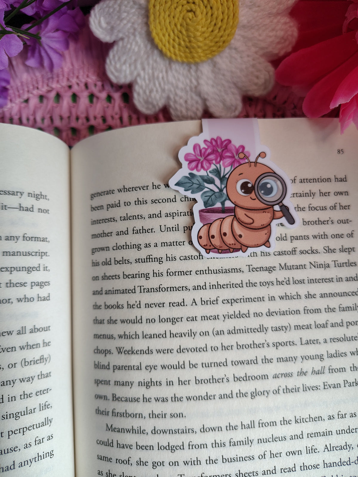 Cute Bookworm in Training Magnetic Bookmark