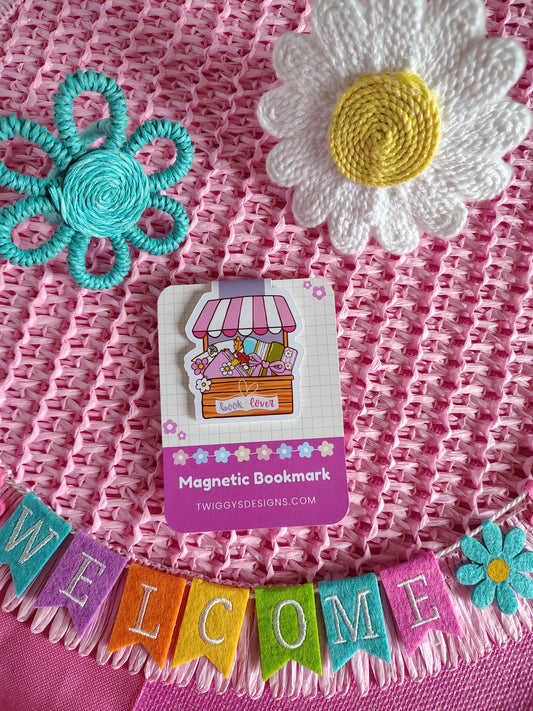 Cute Book Shop Book Lover Magnetic Bookmark