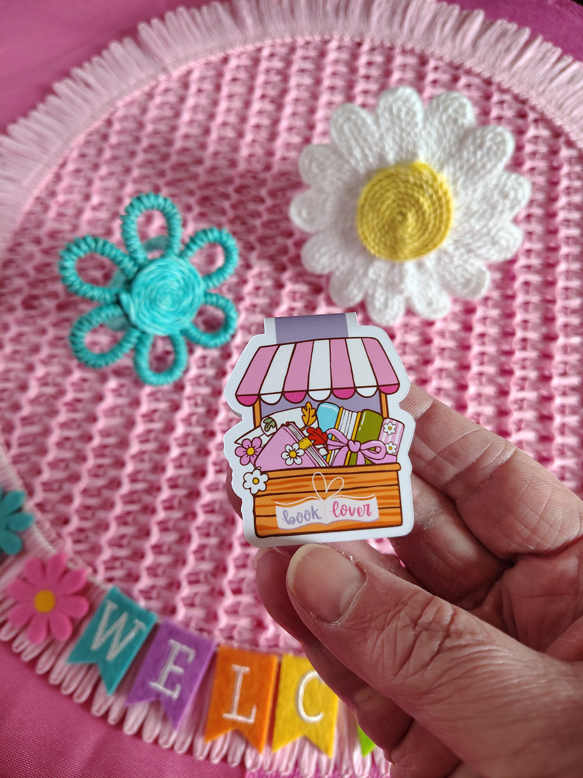 Cute Book Shop Book Lover Magnetic Bookmark