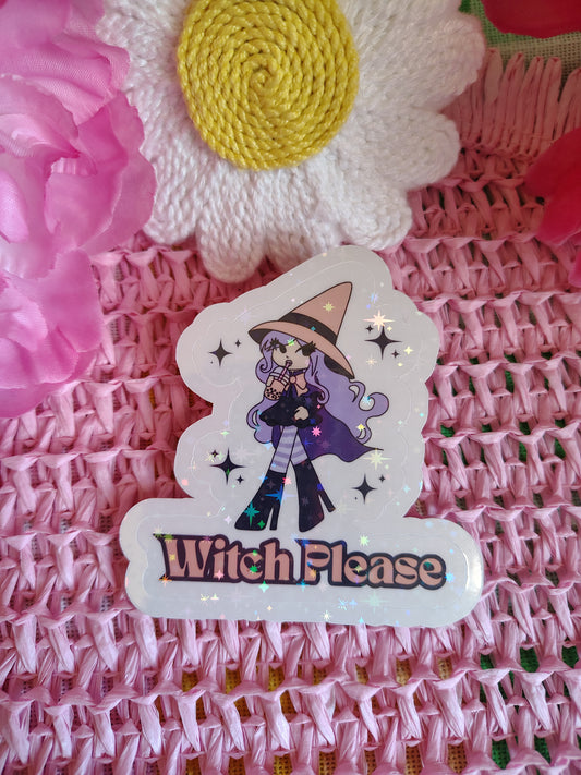 Witch Please Boba Sticker