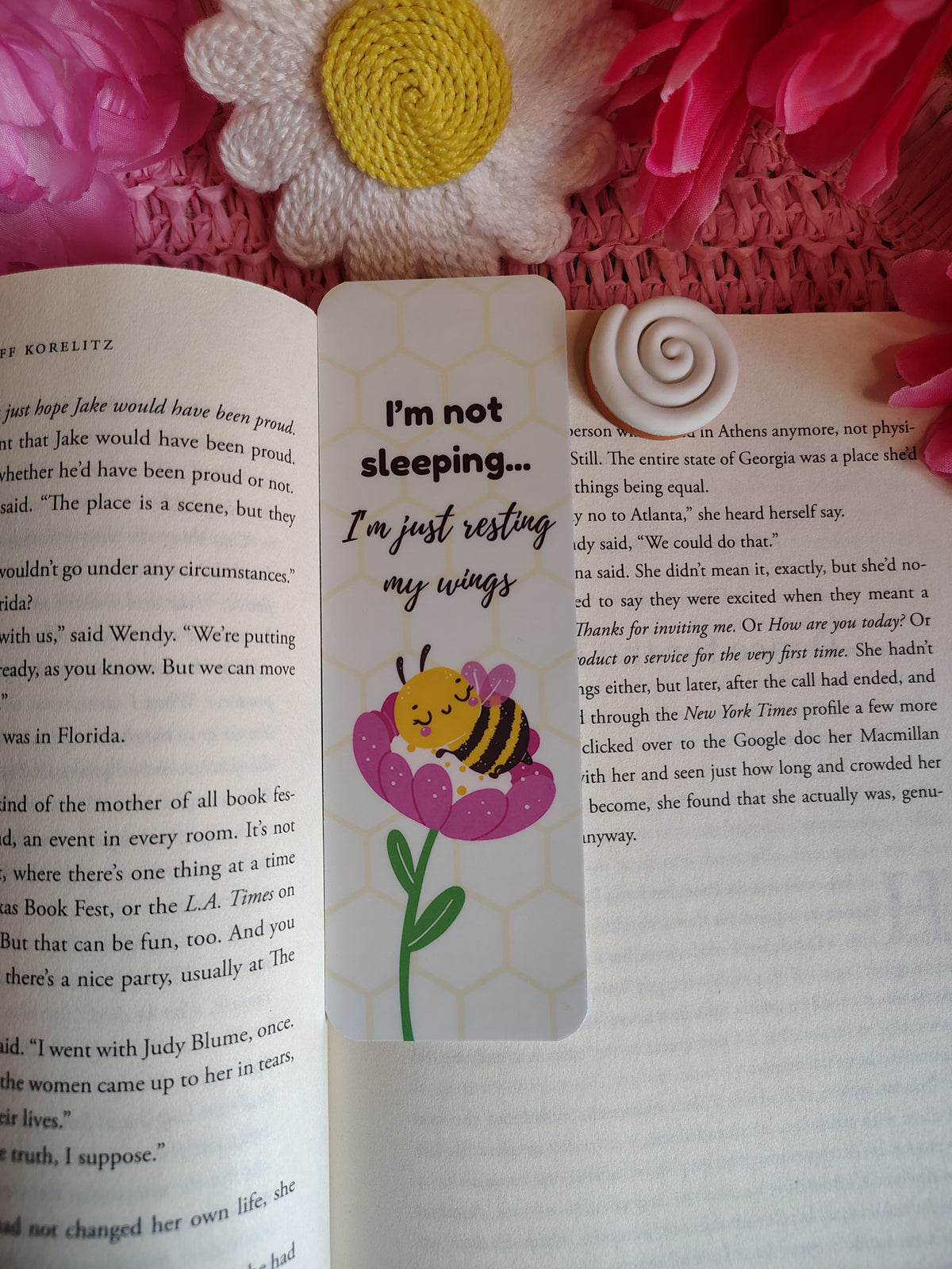 Resting My Wings Bee Bookmark