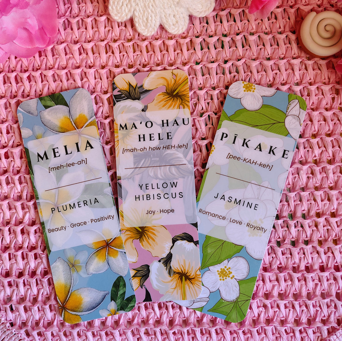 Hawaiian Floral Bookmark Bundle