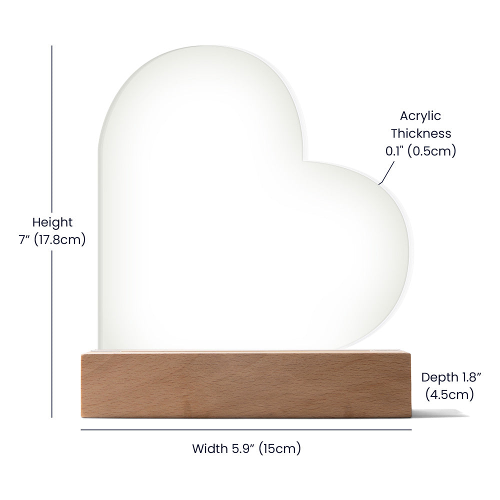 You Are the Peanut Butter to My Jelly" Heart-Shaped Light-Up Plaque